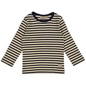Wheat - T.shirt Striped LS, Deep Wave Stripe